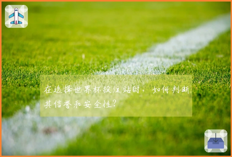 在选择世界杯投注站时，如何判断其信誉和安全性？